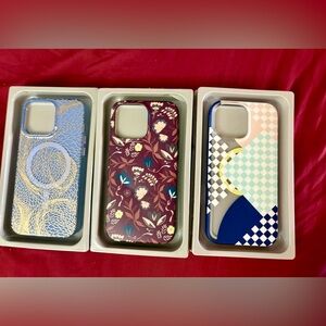 new- Set of 3 Heyday 
iPhone 16 PRO MAX CASES
Gold & Floral and Geometric